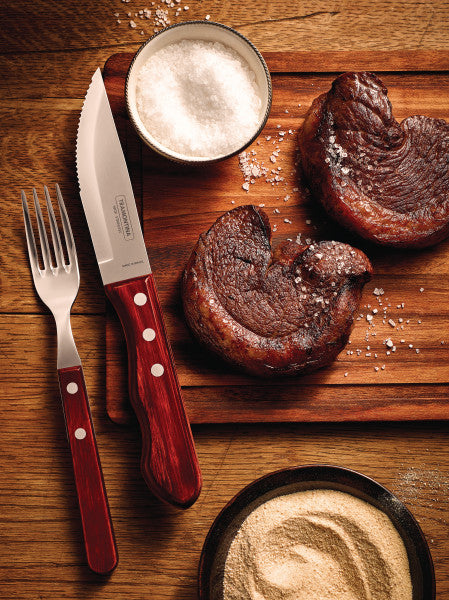 Tramontina Churrasco Jumbo Steak Cutlery 12 Piece Set - Red - Cafe Supply