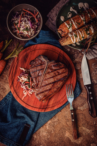 Tramontina Churrasco Jumbo Steak Cutlery 12 Piece Set - Brown - Cafe Supply