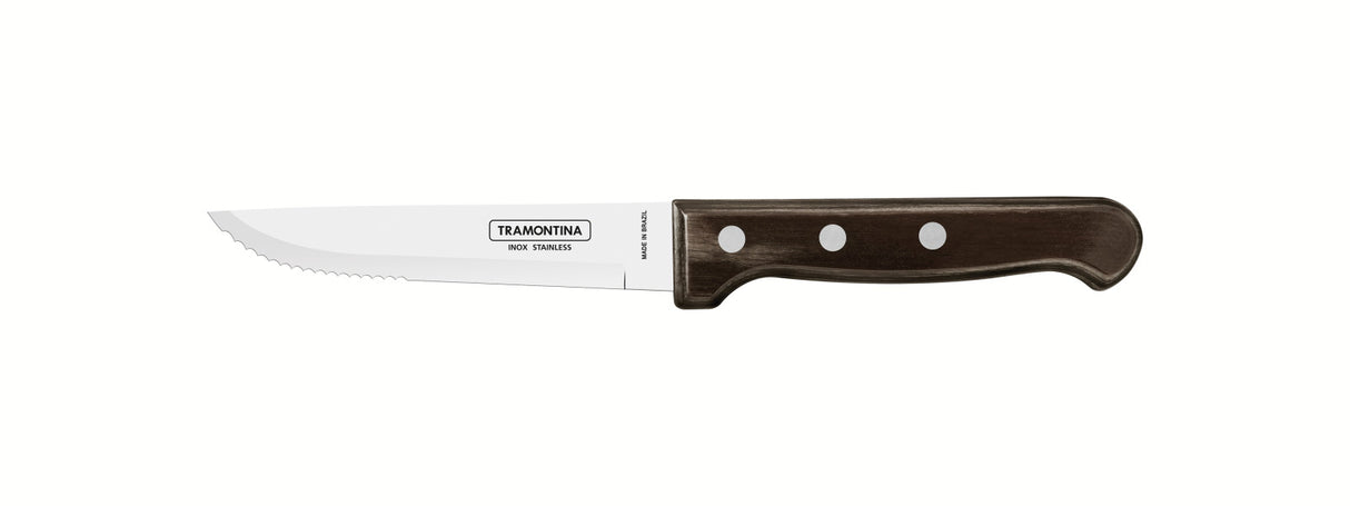 Tramontina Churrasco Steak Knife Gaucho Polywood Brown 5", 12cm - Cafe Supply