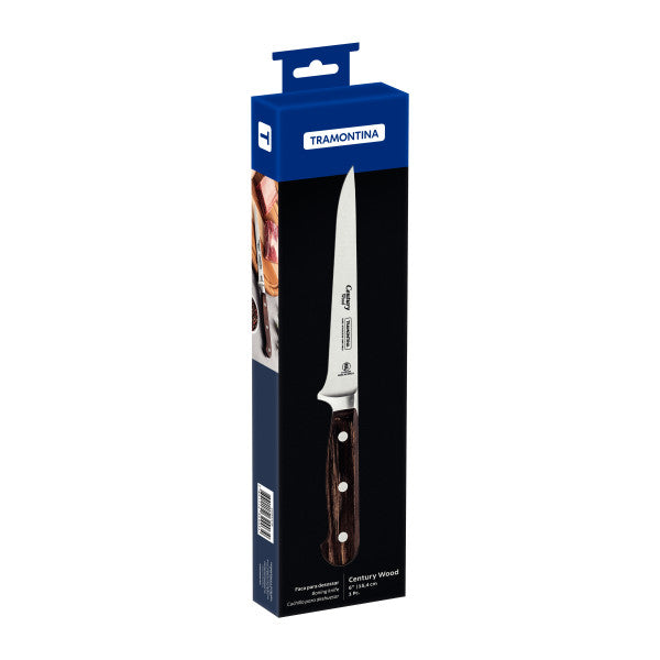 Tramontina Century Wood Boning Knife 6" 15cm - Cafe Supply