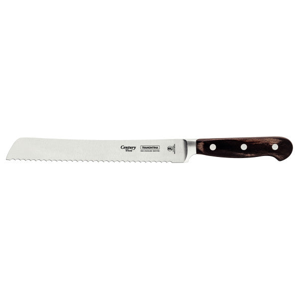 Tramontina Century Wood Bread Knife 8", 20cm - Cafe Supply
