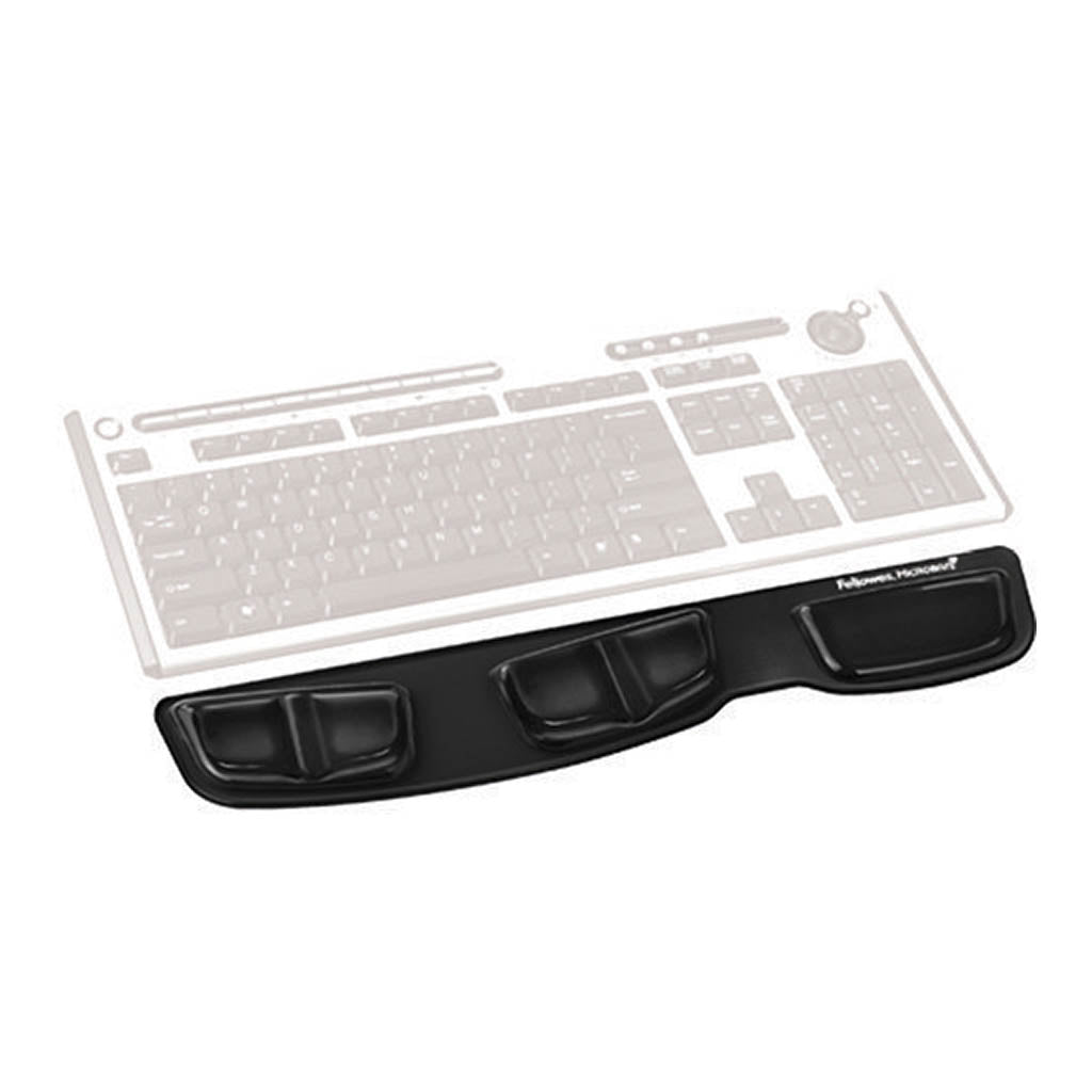 Fellowes Gel Keyboard Palm Support Black - Cafe Supply