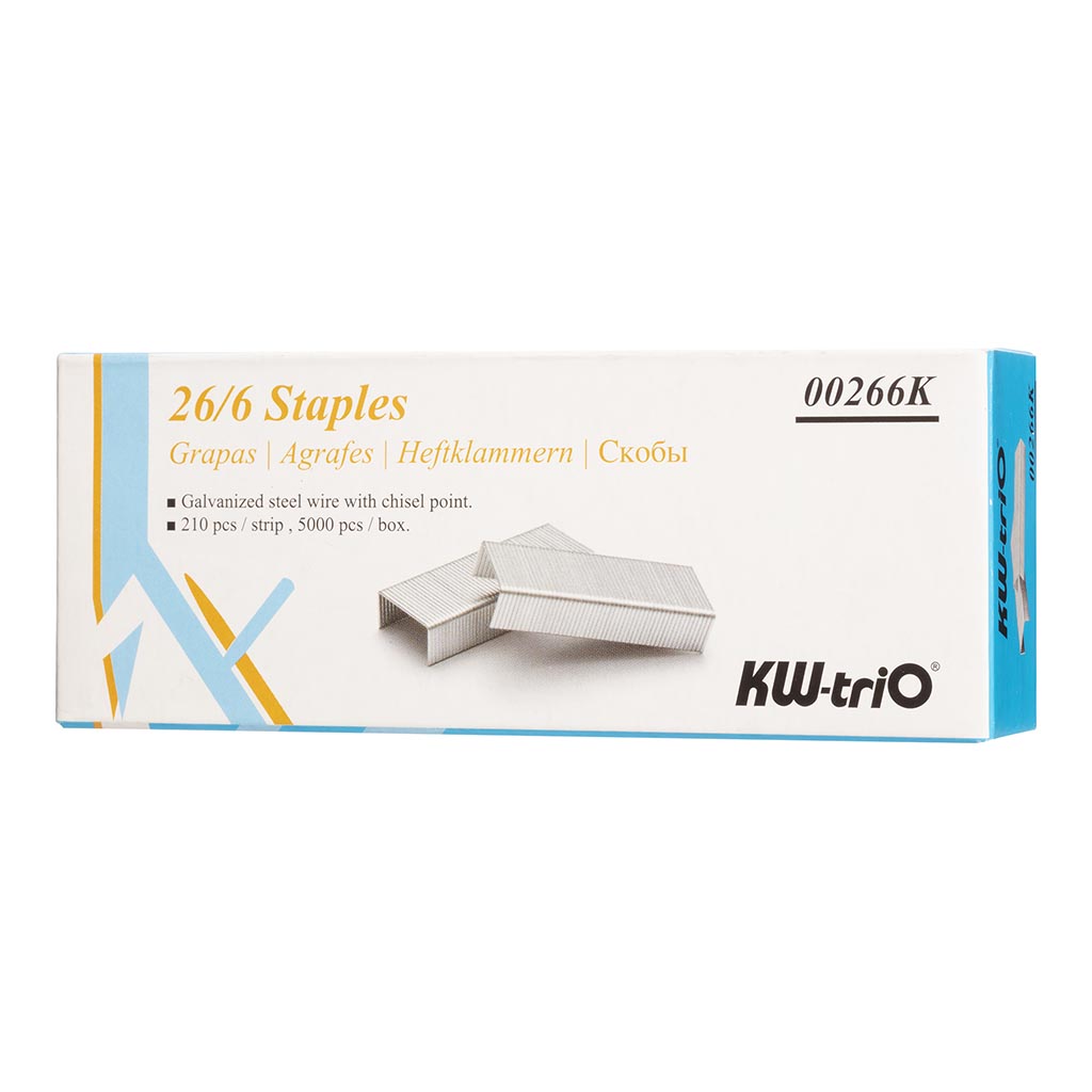 KW-triO Staples 26/6, Pack of 5000 - Cafe Supply