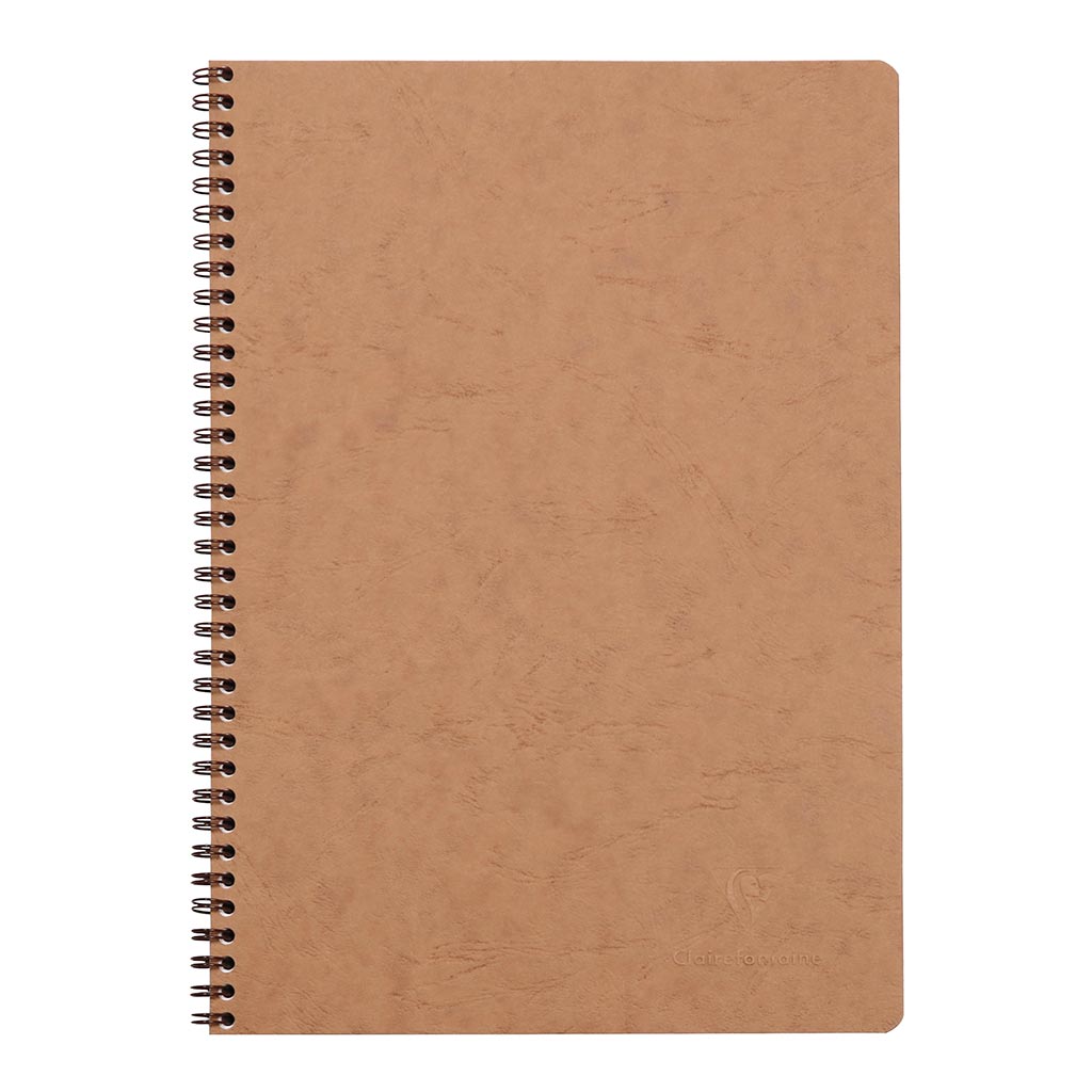 Age Bag Spiral Notebook A4 Lined Tobacco - Cafe Supply