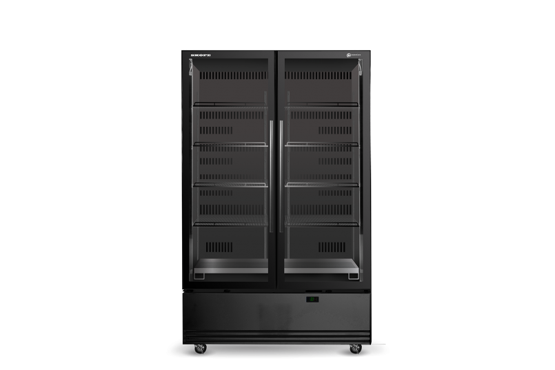 Skope SKB1200N-A 2 Glass Door Display or Storage Fridge - Cafe Supply