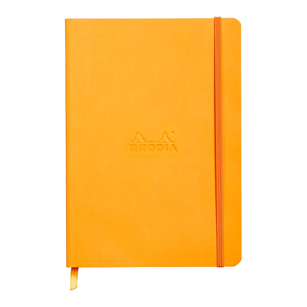 Rhodiarama Softcover Notebook A5 Lined Orange - Cafe Supply