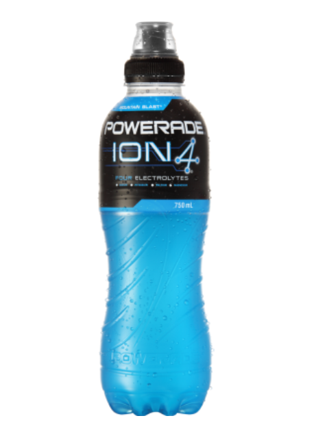 Powerade ION4 Mountain Blast Sports Drink 750ml - Cafe Supply