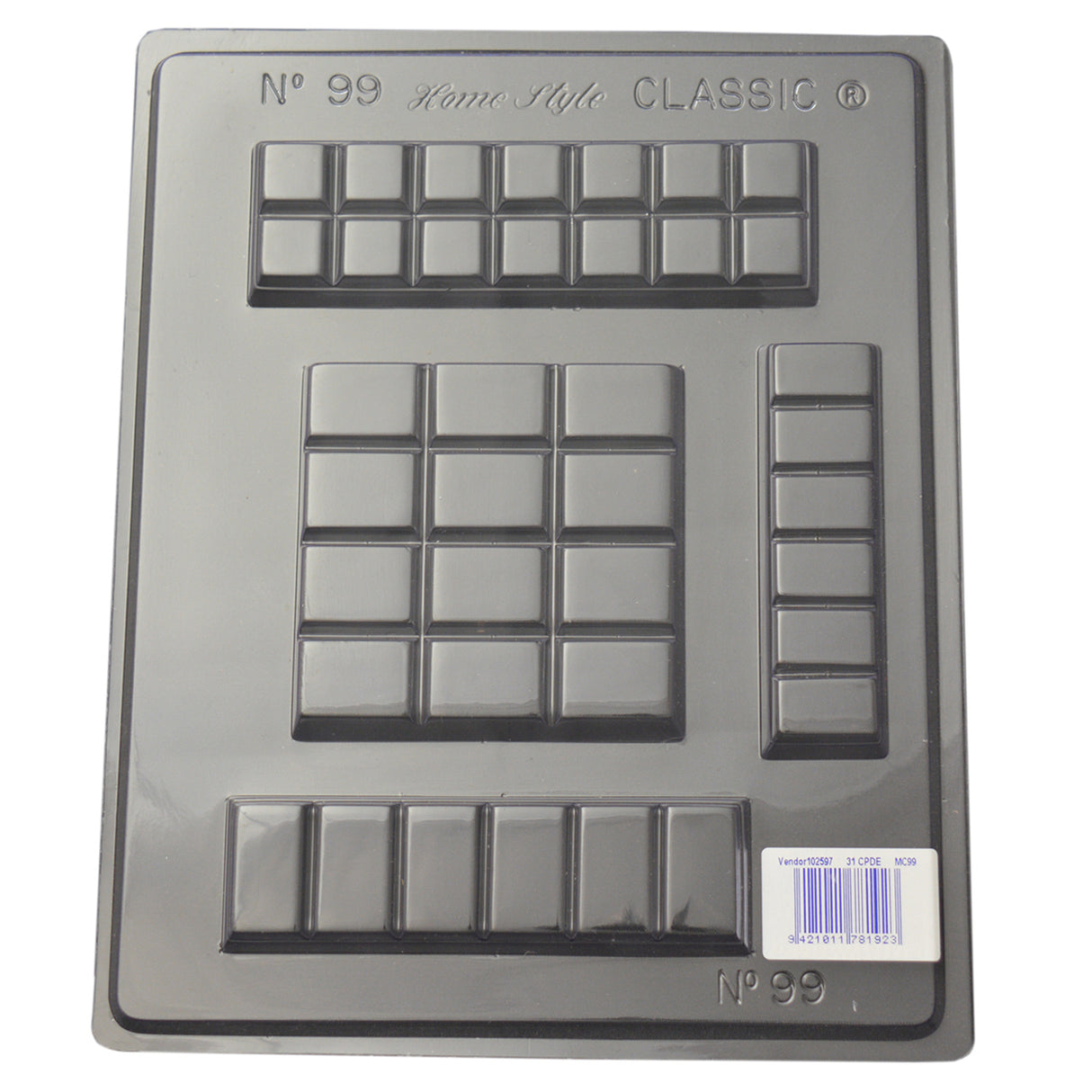 Chocolate Bar #4 Mould (0.6mm) - Cafe Supply