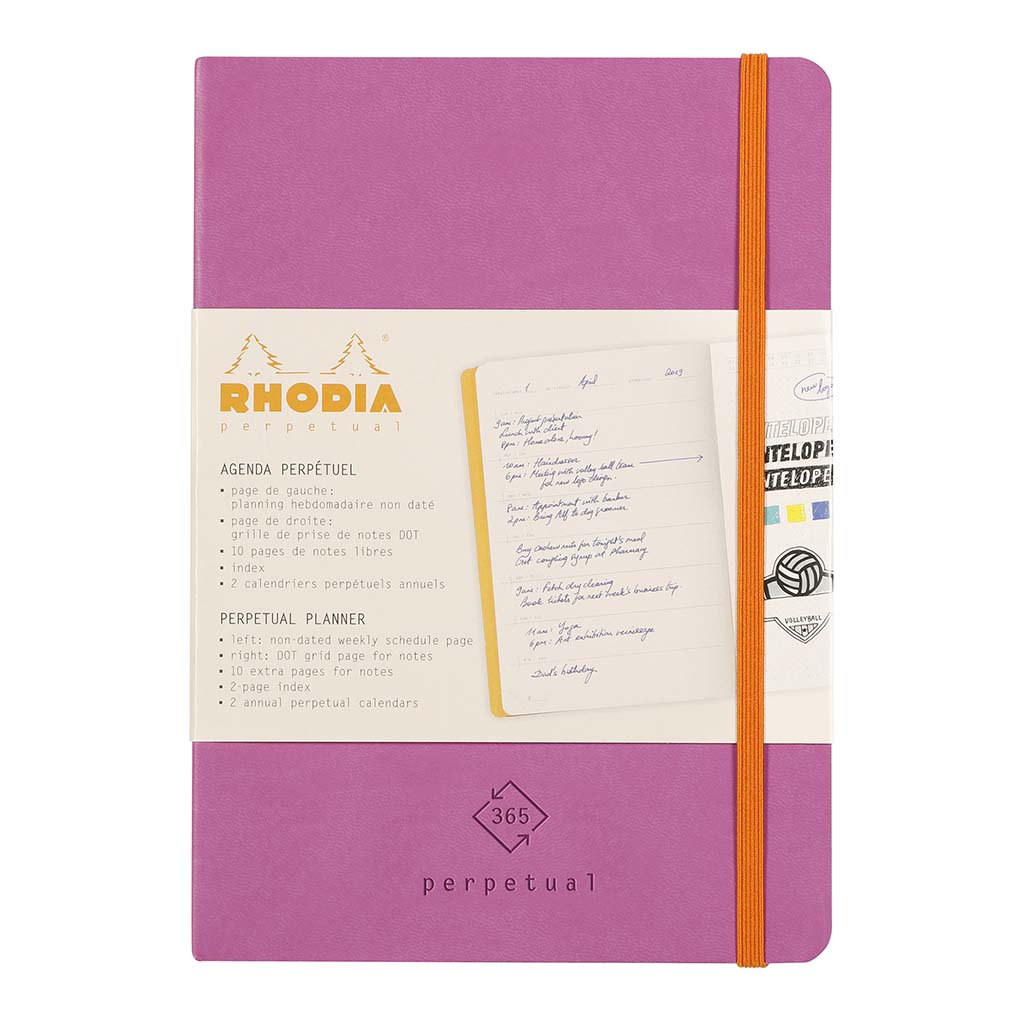 Rhodia Perpetual Diary A5 Lilac - Cafe Supply