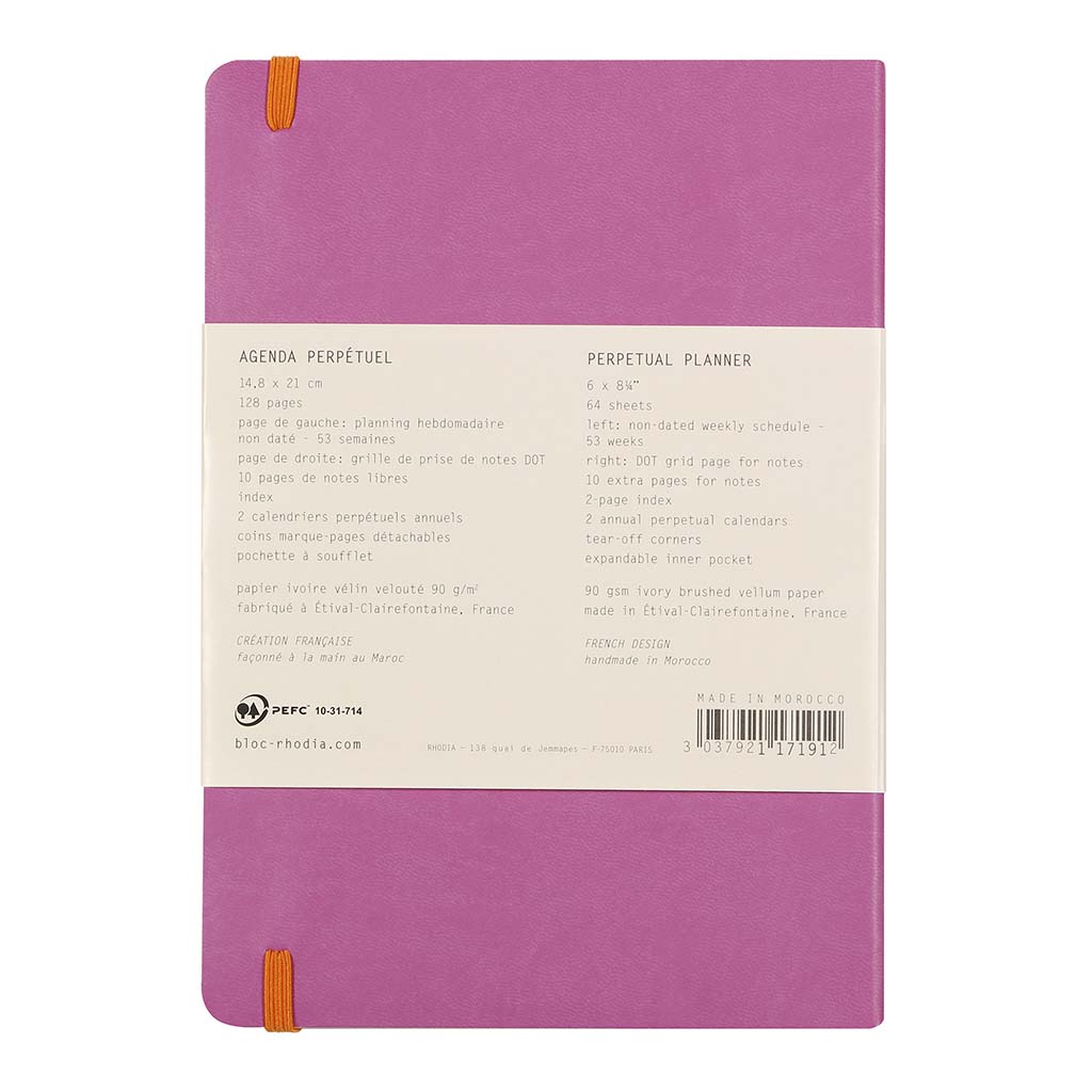 Rhodia Perpetual Diary A5 Lilac - Cafe Supply