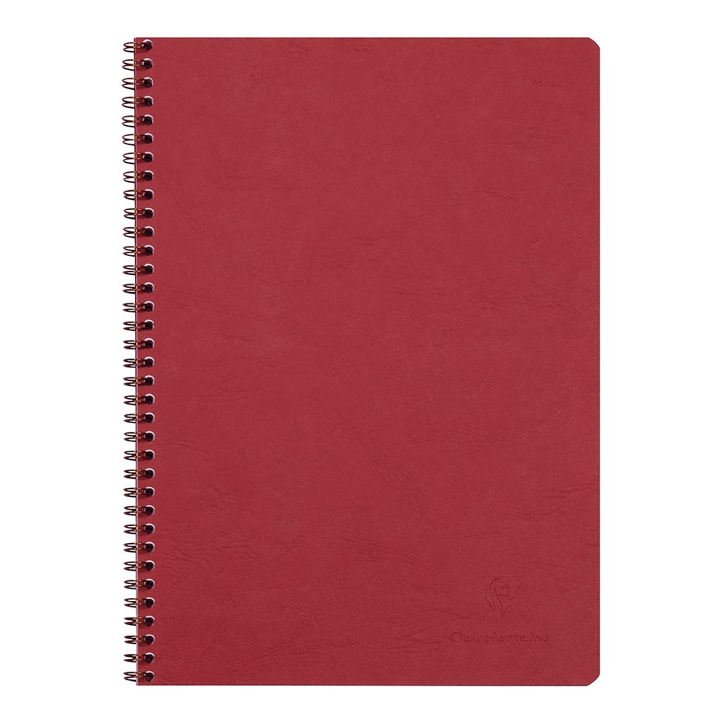 Age Bag Spiral Notebook A4 Lined Red - Cafe Supply