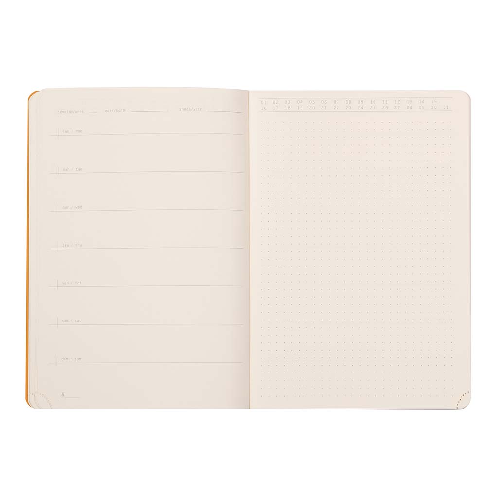 Rhodia Perpetual Diary A5 Poppy - Cafe Supply