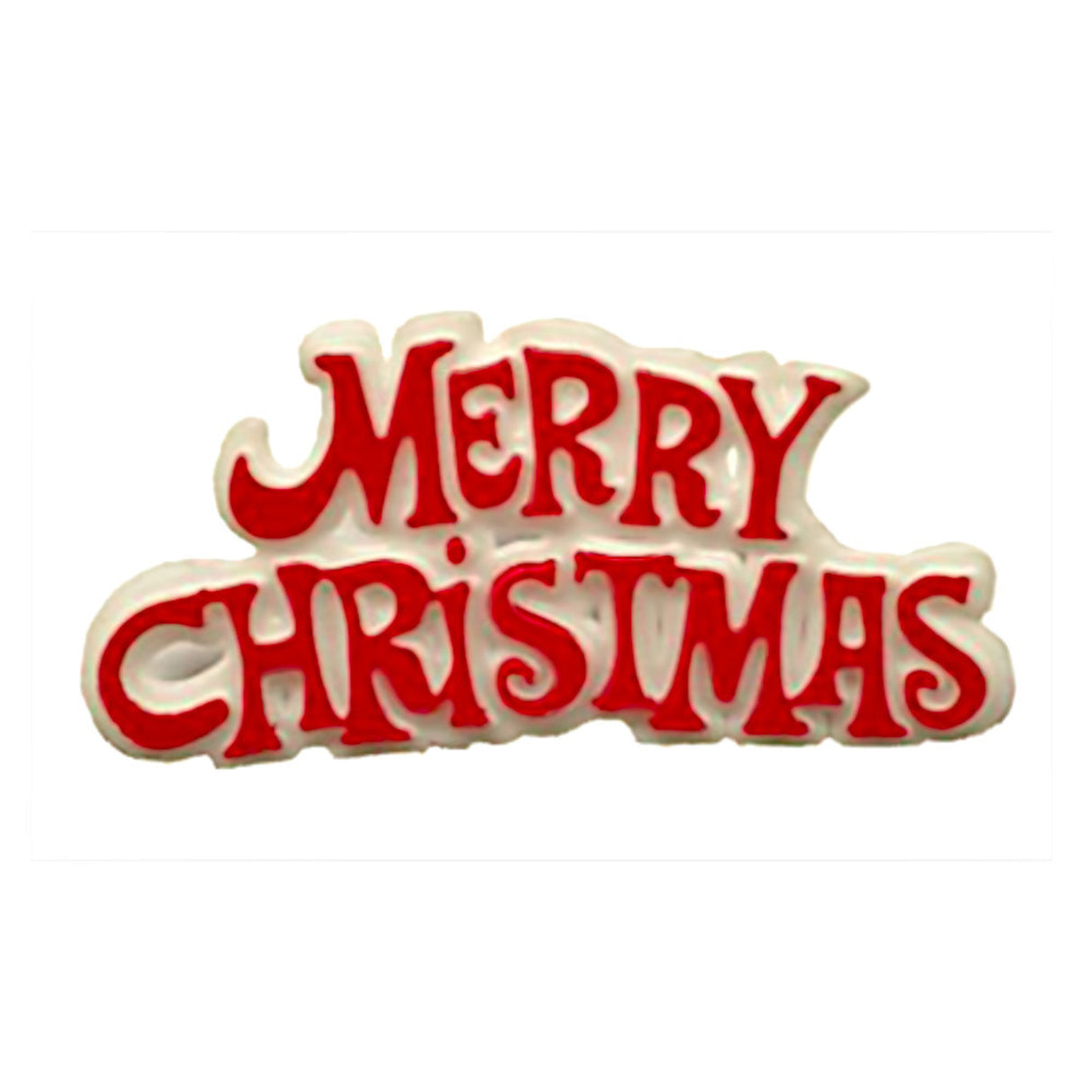 Merry Christmas Red/White, 76mm - Cafe Supply