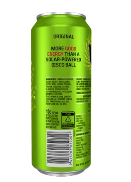 V Original Guarana Energy Drink 500ml - Cafe Supply