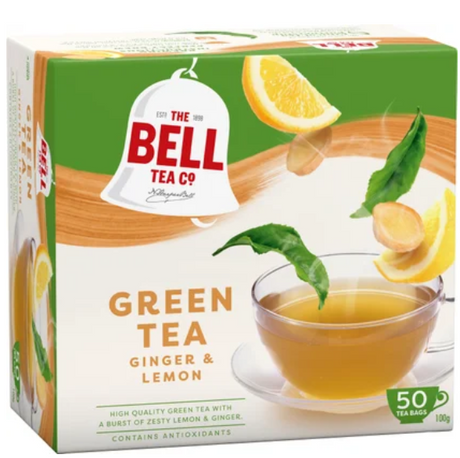Bell Lemon & Ginger Green Tea Bags 50pk - Cafe Supply