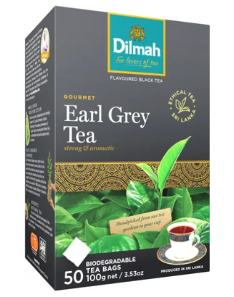 Dilmah Earl Grey Biodegradable Tea Bags 50pk - Cafe Supply