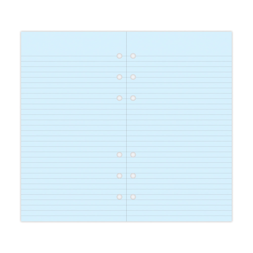 Filofax Personal Blue Lined Notepaper Refill - Cafe Supply