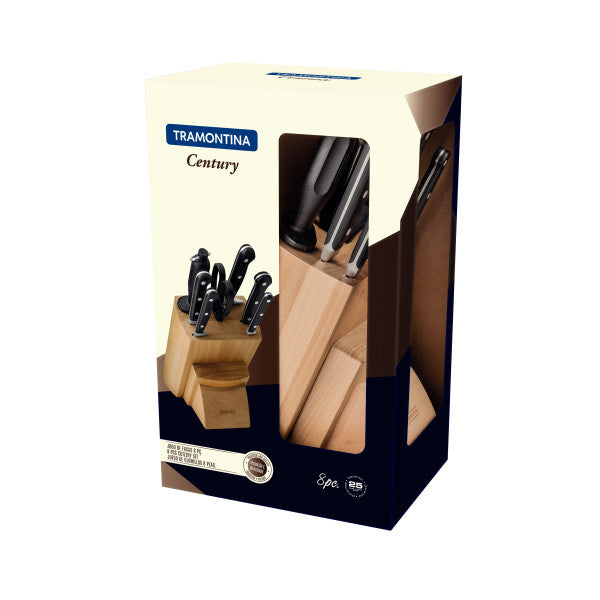 Tramontina Century Forged Knife Block 8 Piece Set - Cafe Supply