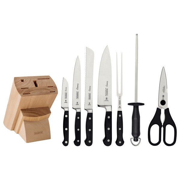 Tramontina Century Forged Knife Block 8 Piece Set - Cafe Supply
