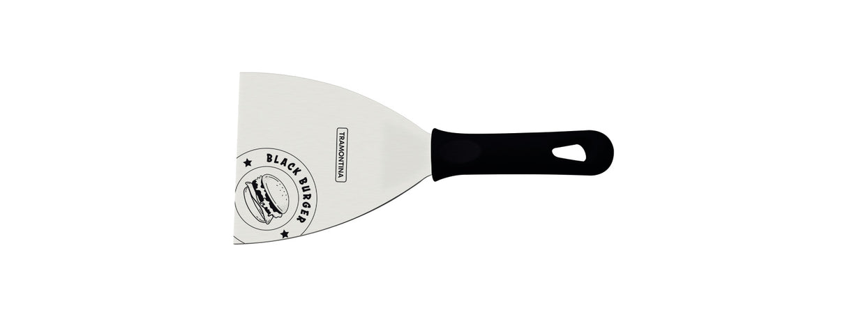 Tramontina Churrasco Black Barbecue Burger Spatula 4", 10cm - Cafe Supply