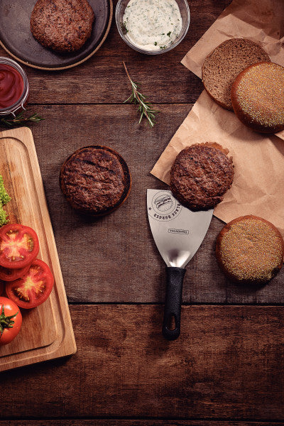 Tramontina Churrasco Black Barbecue Burger Spatula 4", 10cm - Cafe Supply