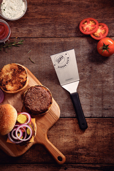 Tramontina Churrasco Black Barbecue Burger Spatula 6", 15cm - Cafe Supply