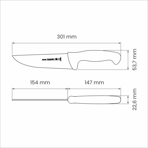 Tramontina Professional Master Black Meat Knife 6", 15cm - Cafe Supply