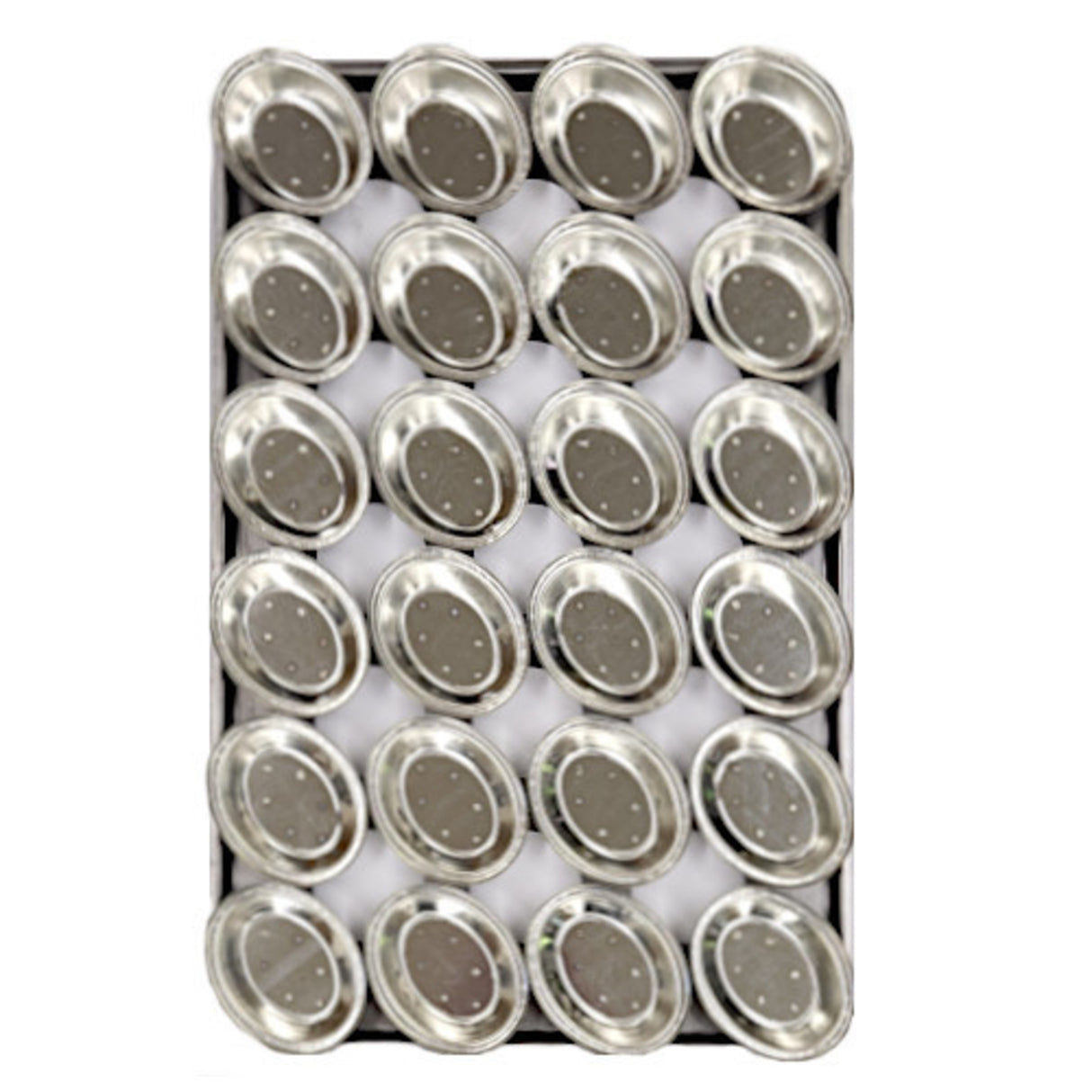 Palletized Pie Tins, (24) x Oval tins, 130x105x29mm, Tray size 720x460mm - Cafe Supply