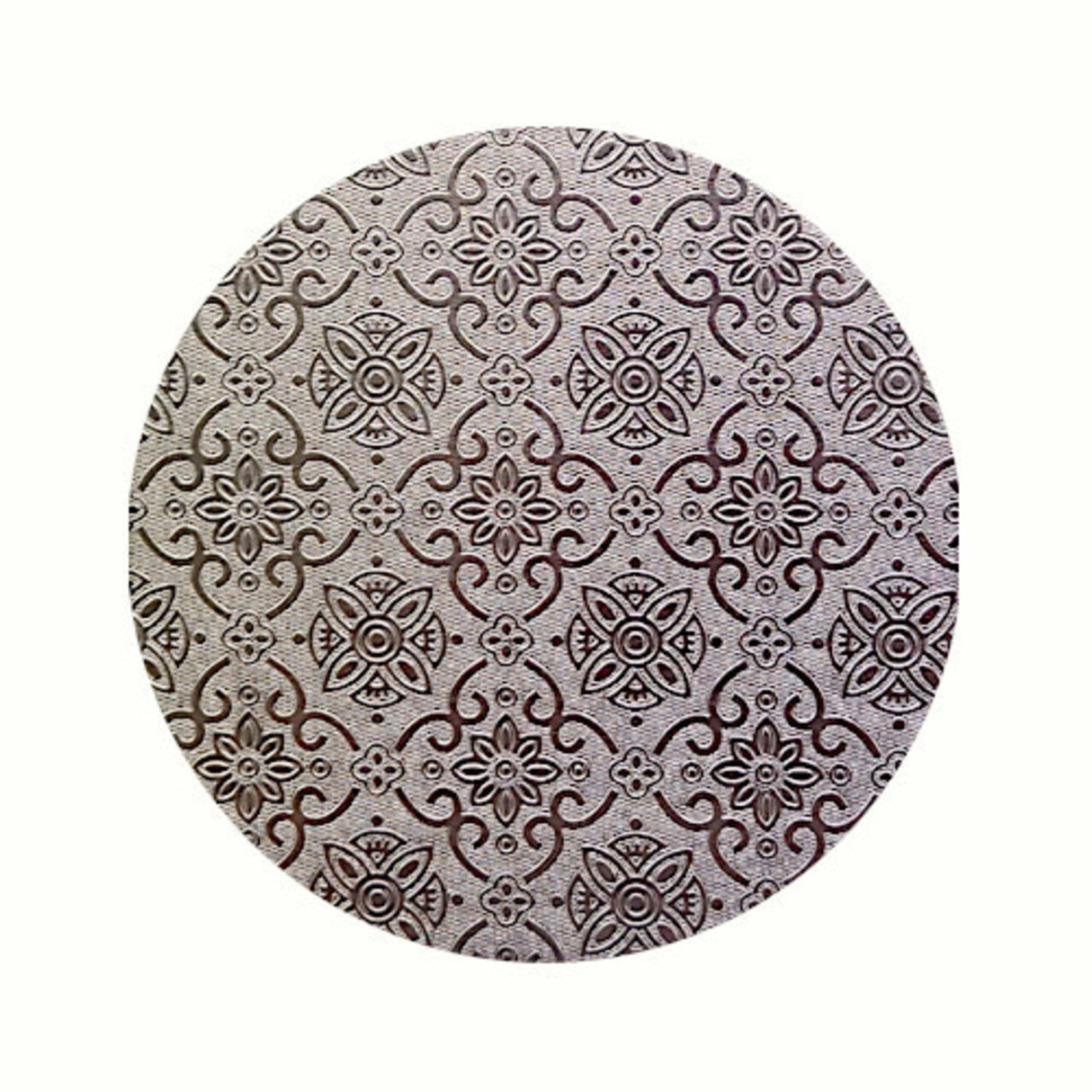 Polystyrene Cake Board, Round, Silver Covered, 16" (400mm) - Cafe Supply