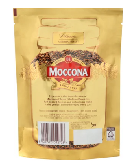 Moccona Classic Medium Roast Instant Freeze Dried Coffee Refill 90g - Cafe Supply