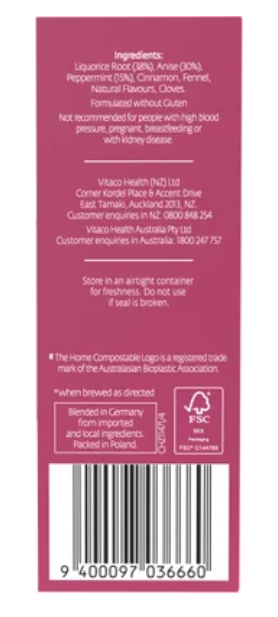 Healtheries Liquorice Tea Bags 20pk - Cafe Supply