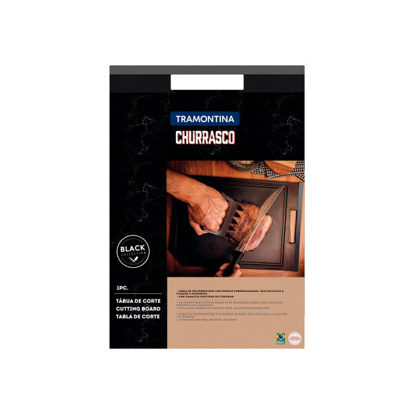 Tramontina Churrasco Black Barbecue Cutting Board 43x40cm - Cafe Supply