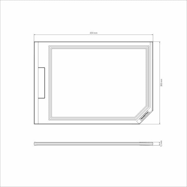 Tramontina Churrasco Black Barbecue Cutting Board 43x40cm - Cafe Supply