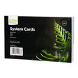 Icon System Cards Ruled 8x5 White, Pack of 100 - Cafe Supply
