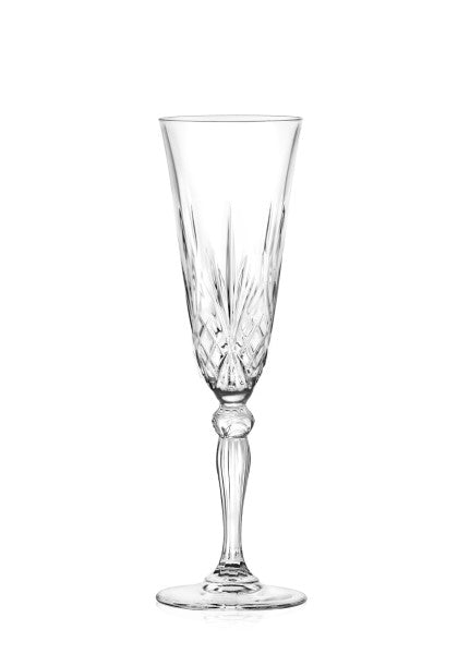 RCR Melodia Flute Glass 160ml - Set 6 - Cafe Supply