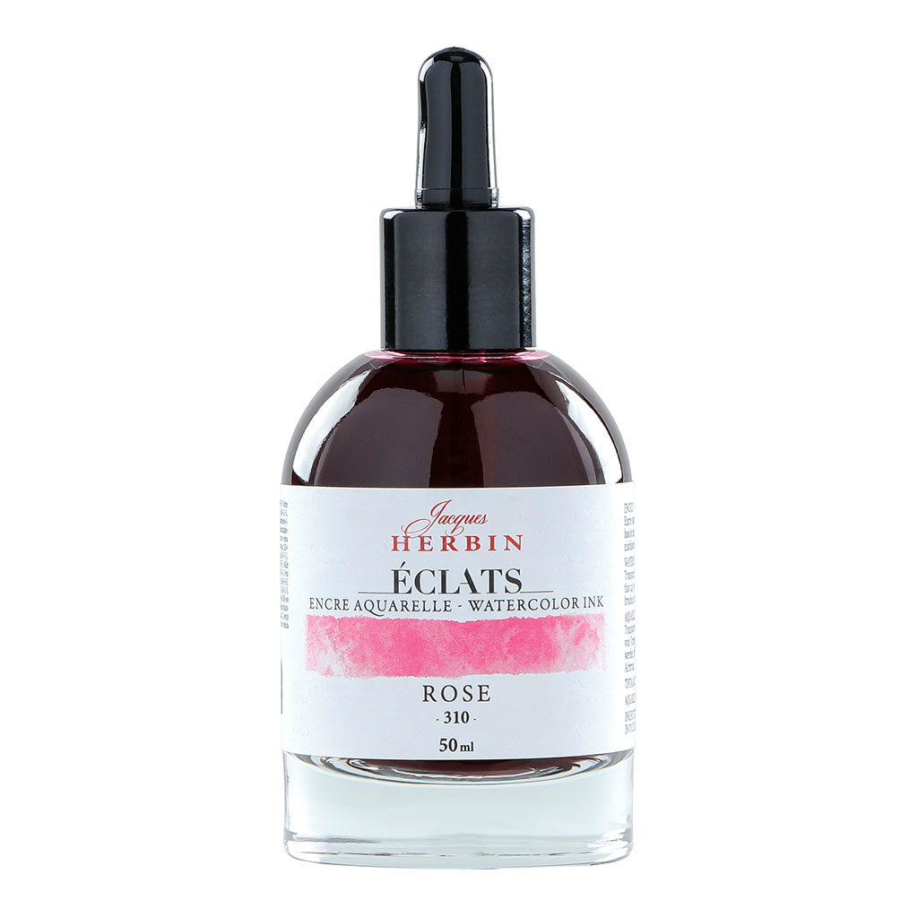Jacques Herbin Eclats Watercolour Ink 310 Pink 50ml - Cafe Supply