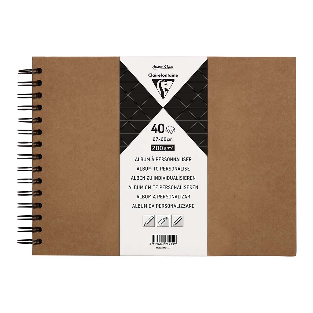Clairefontaine Hardcover Album 27x20cm Kraft - Cafe Supply