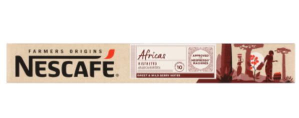 Nescafe Farmers Origins Africas Ristretto Coffee Capsules 10pk - Cafe Supply