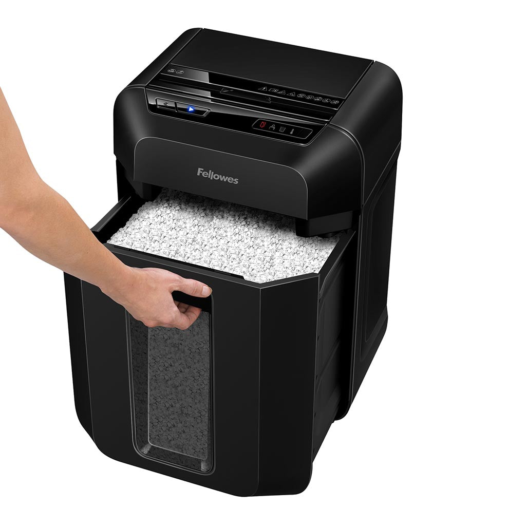Fellowes AutoMax 90M Mini Cut Shredder - Cafe Supply