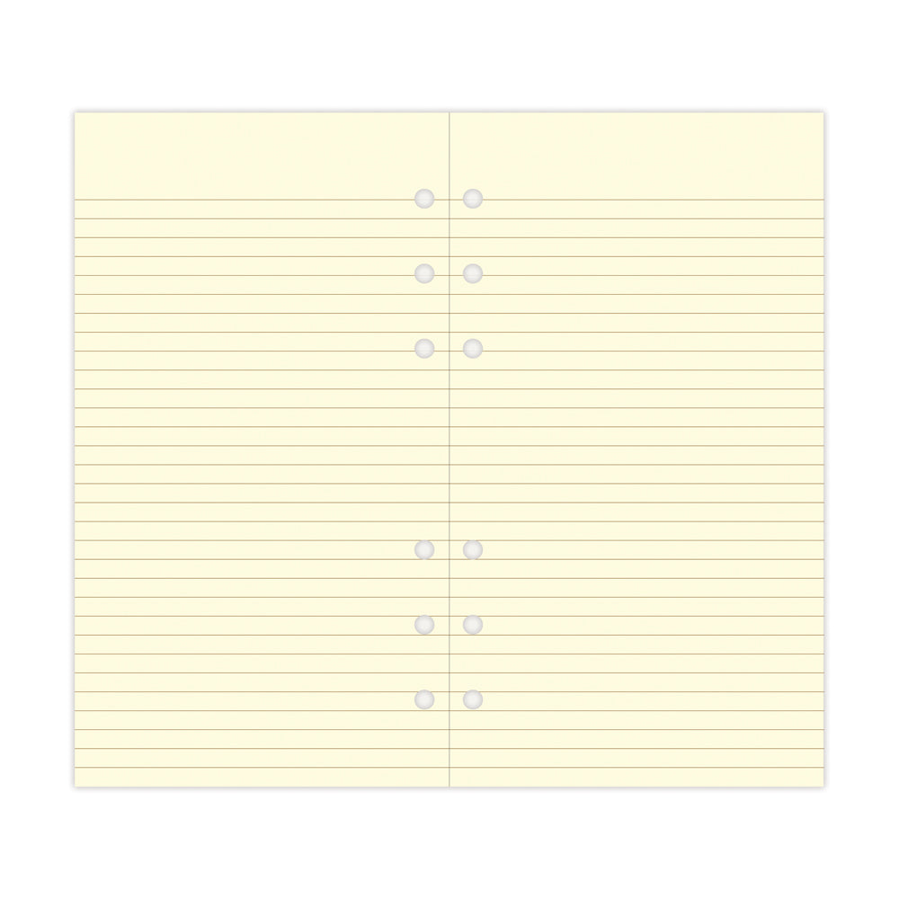 Filofax Personal Cream Lined Notepaper Refill - Cafe Supply