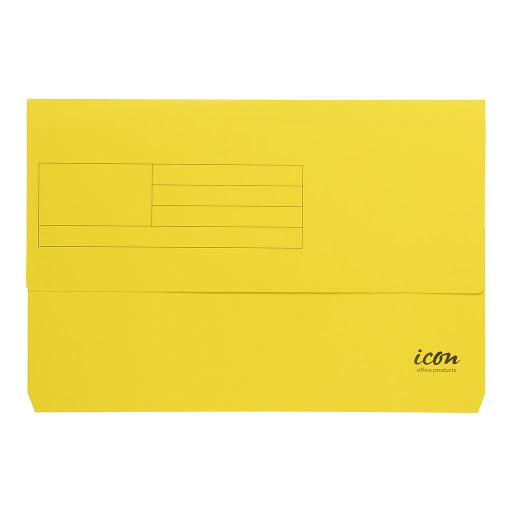 Icon Card Document Wallet FS Yellow - Cafe Supply