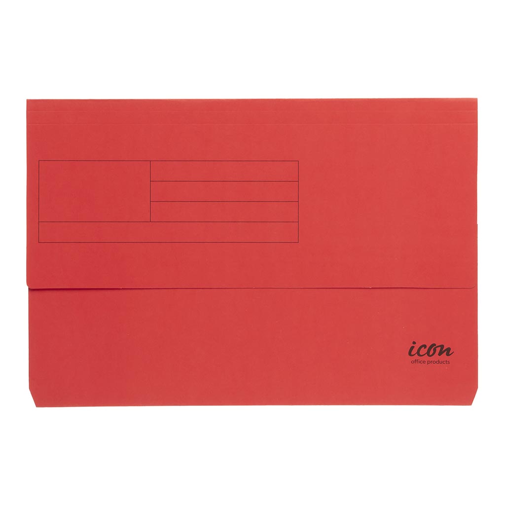 Icon Card Document Wallet FS Red - Cafe Supply
