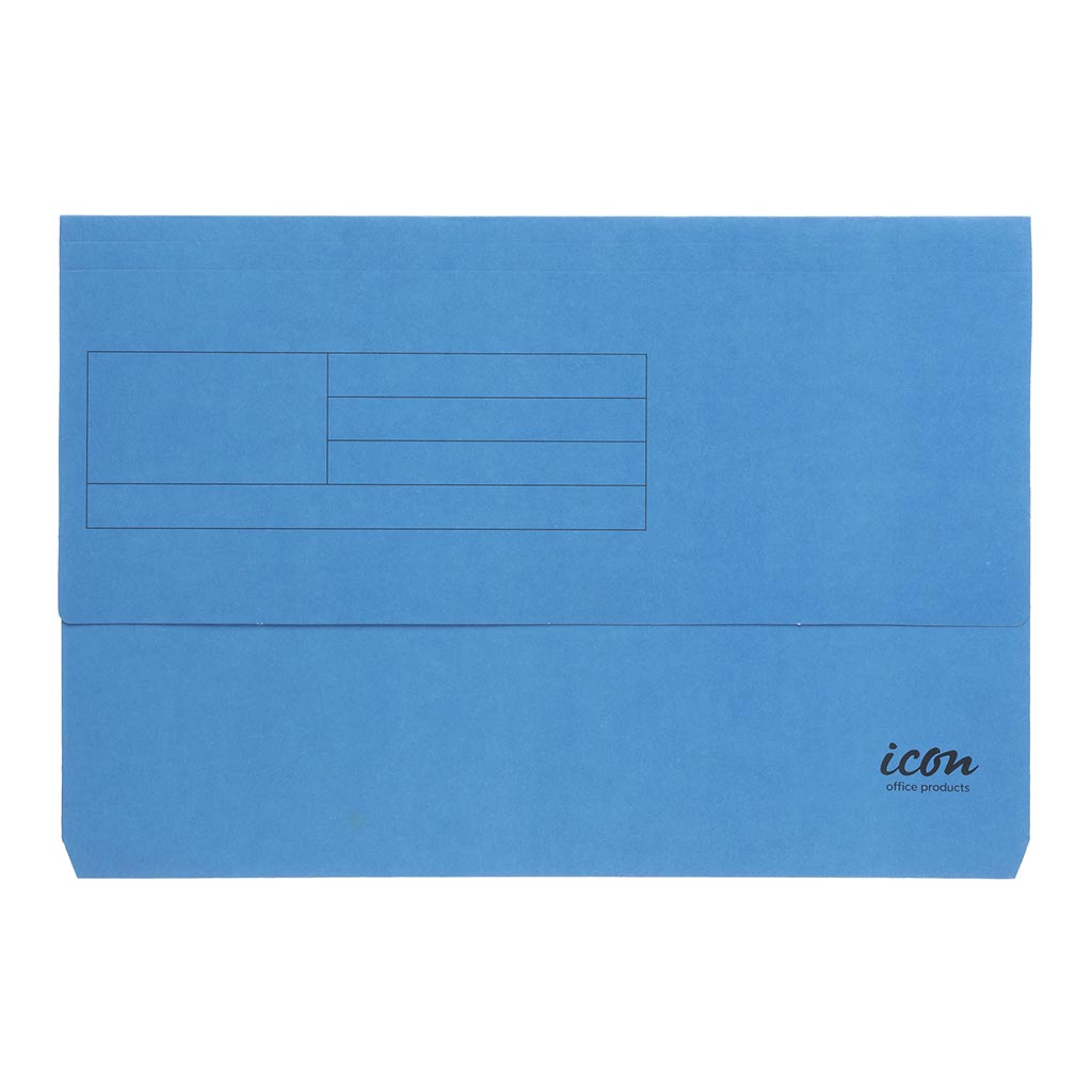 Icon Card Document Wallet FS Blue - Cafe Supply
