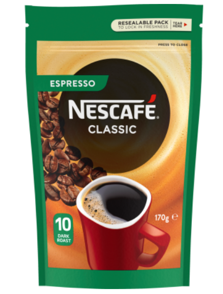 Nescafe Classic Espresso Instant Coffee 170g - Cafe Supply