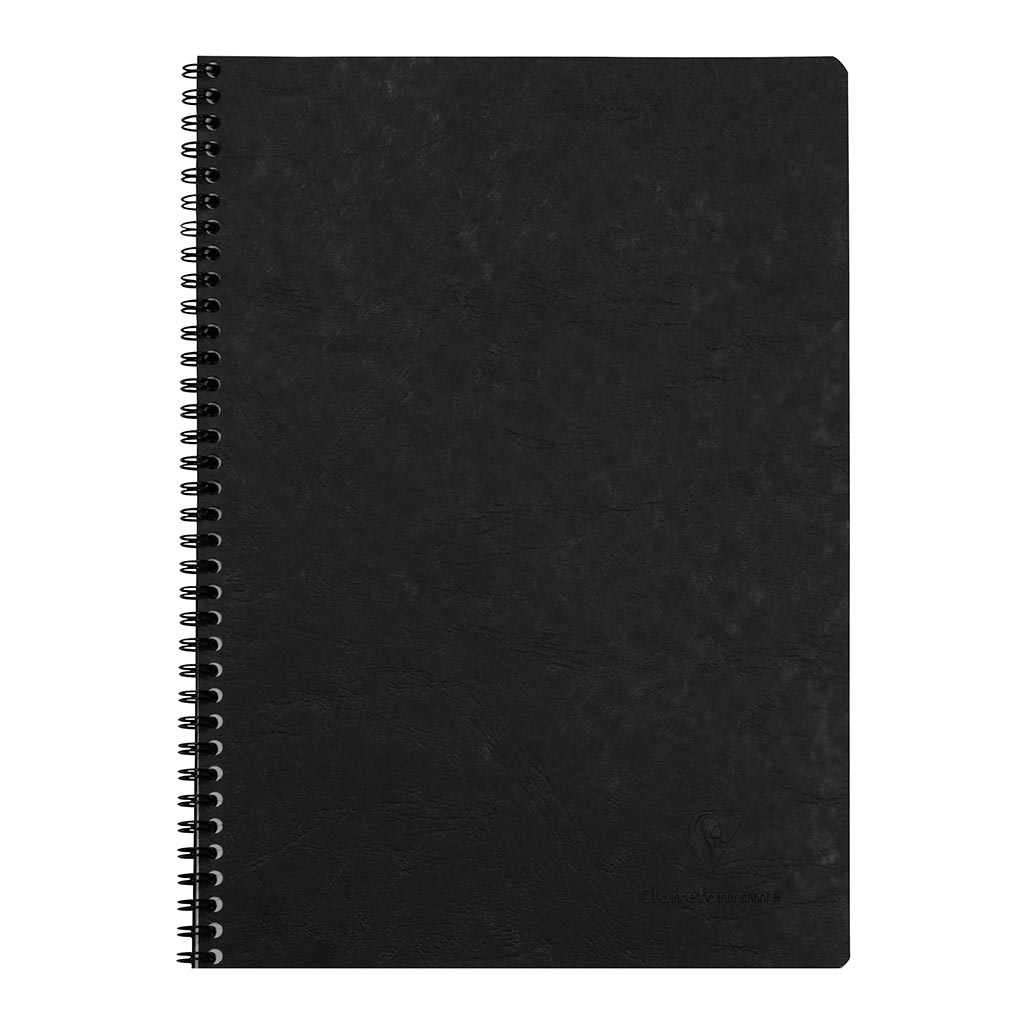 Age Bag Spiral Notebook A4 Lined Black - Cafe Supply