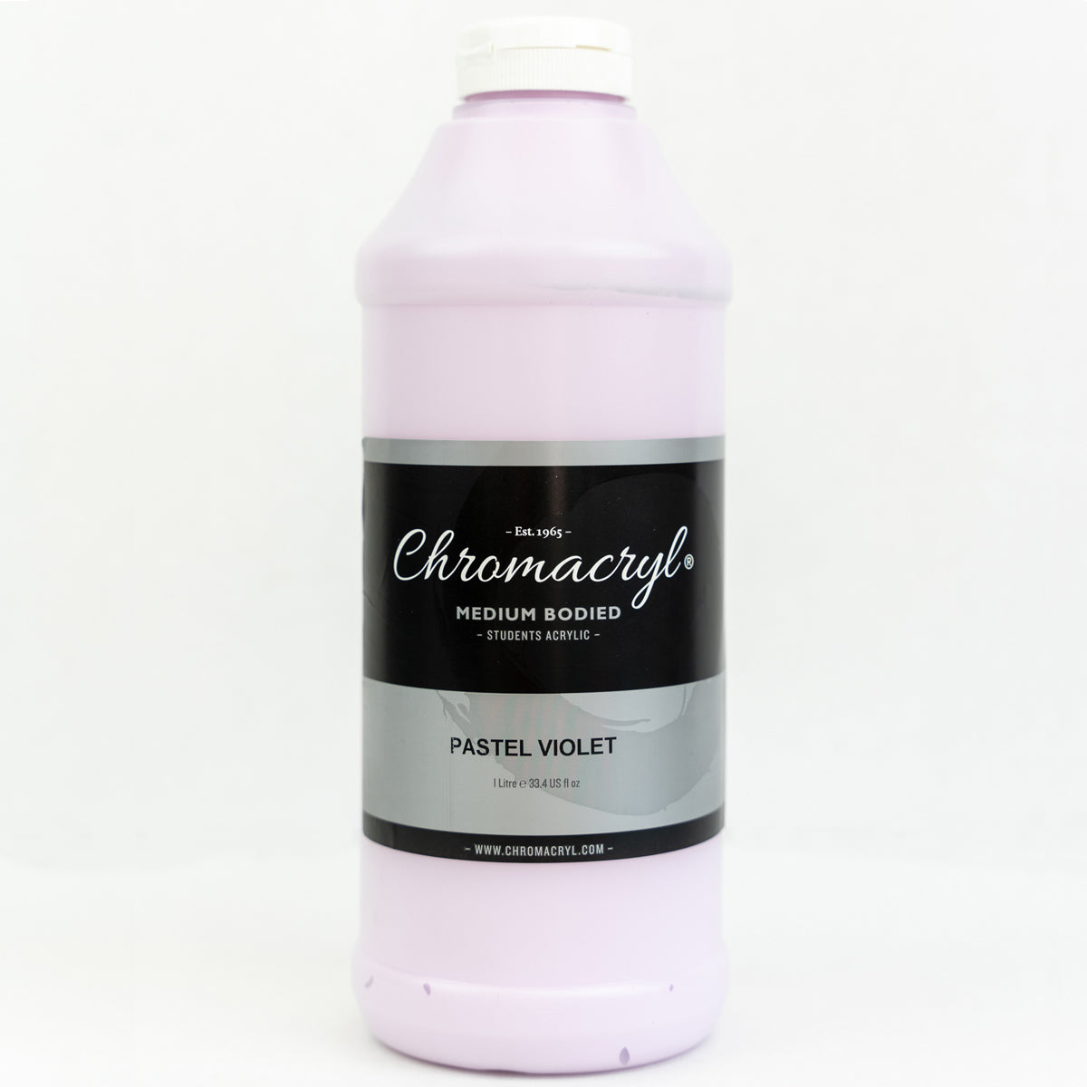 Chromacryl Acrylic Paint Student 1 Litre Pastel Violet - Cafe Supply