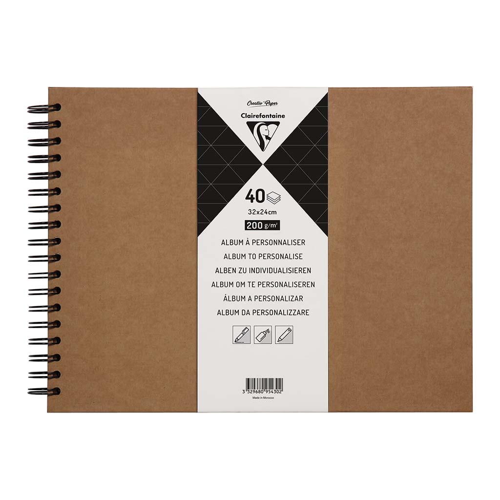 Clairefontaine Hardcover Album 32x24cm Kraft - Cafe Supply