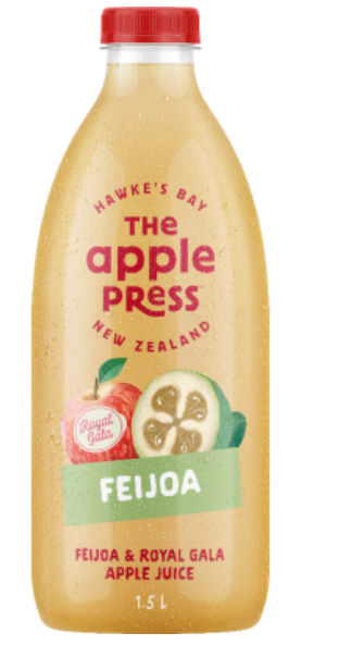 The Apple Press Feijoa & Royal Gala Apple Juice 1.5l - Cafe Supply
