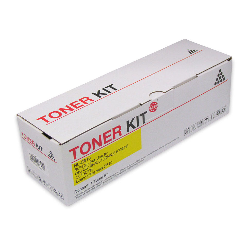 Icon Compatible OKI C610 Yellow Toner Cartridge - Cafe Supply