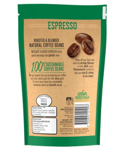 Nescafe Classic Espresso Instant Coffee 170g - Cafe Supply